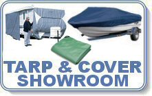 Poly Tarps & Covers at our Delaware Showroom